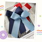 School Hair Bow Tails