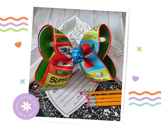 Fun Back to School Bows Super