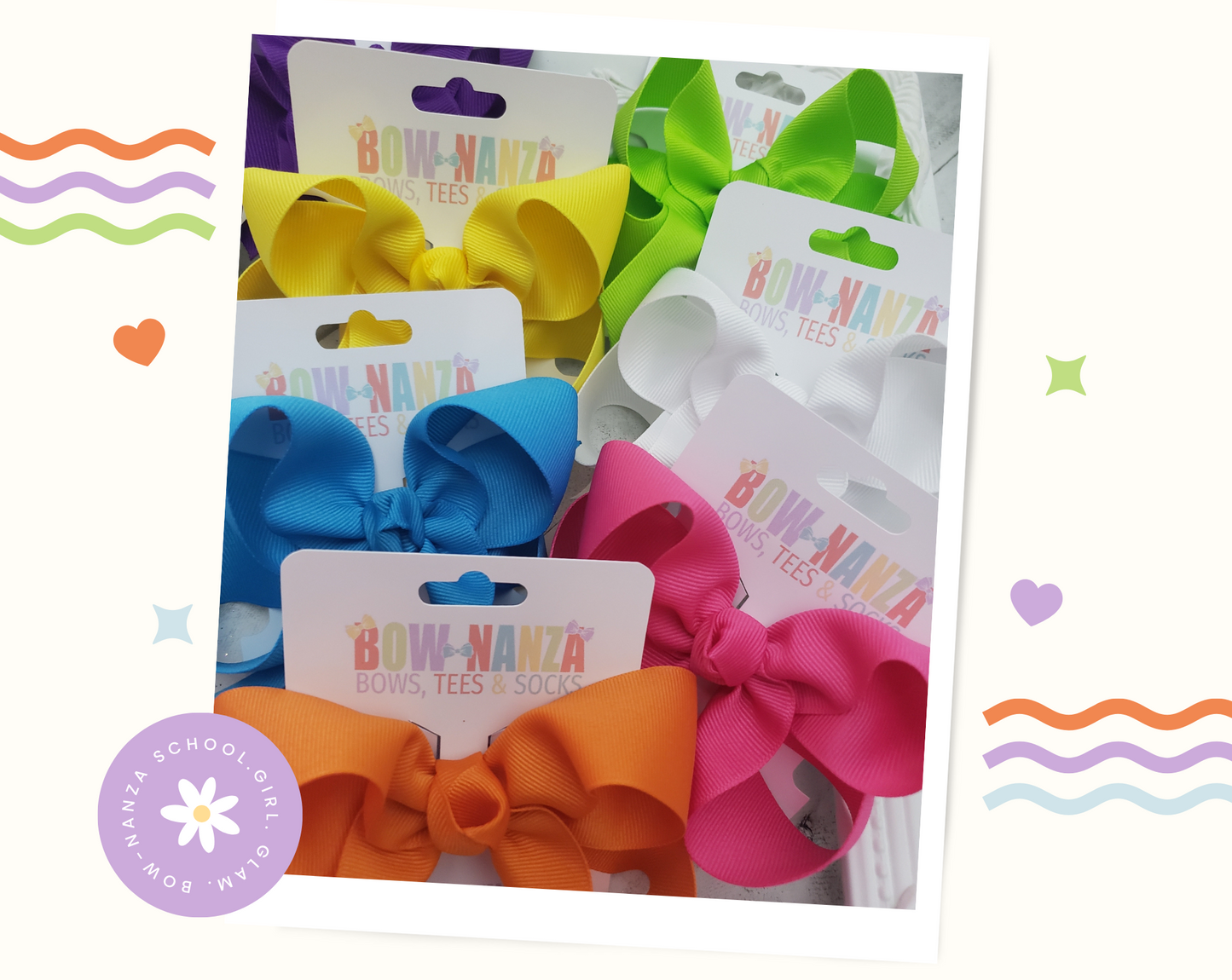 Spring Hair Bow Bundle