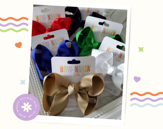 School Hair Bow Bundle