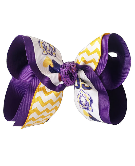 Geaux Tigers Hair Bow