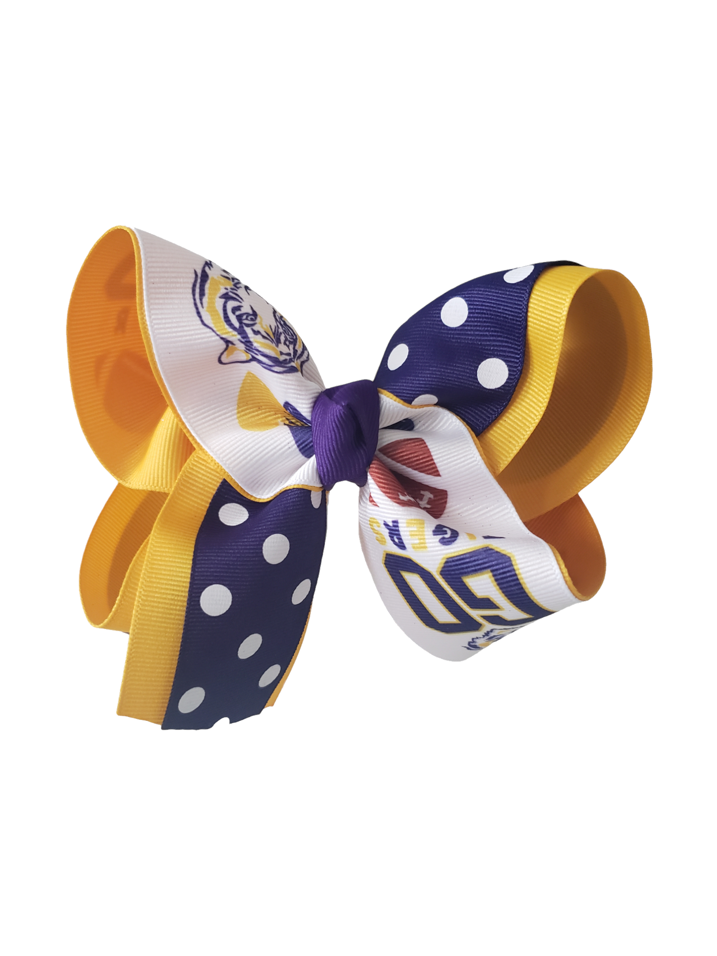 Geaux Tigers Hair Bow