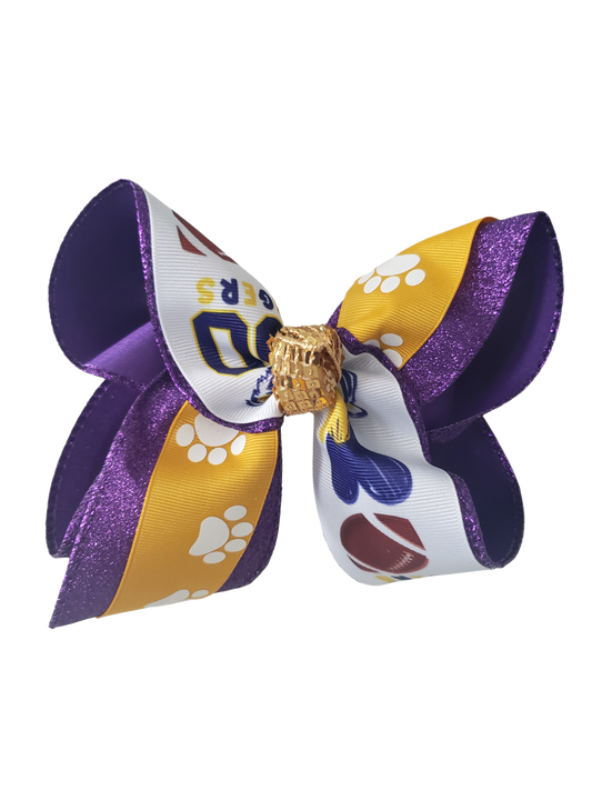 Geaux Tigers Hair Bow