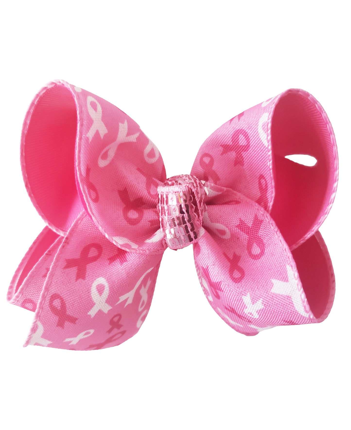 Pink Awareness Hair Bow