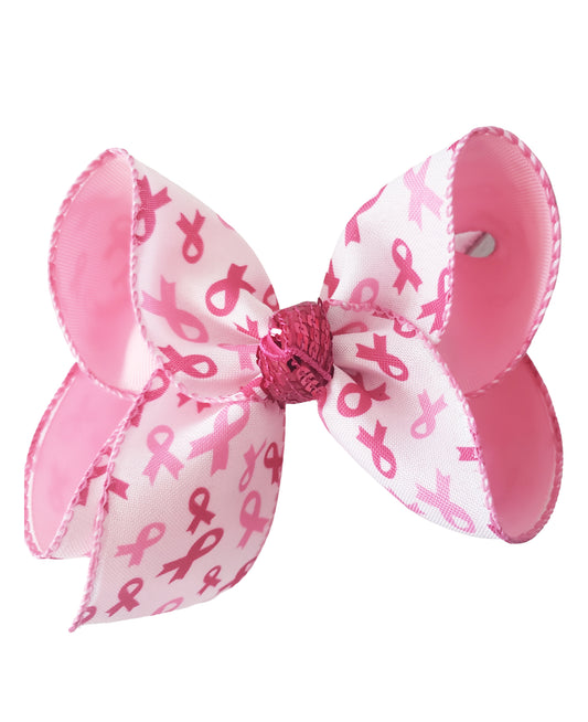 Pink Awareness Hair Bow