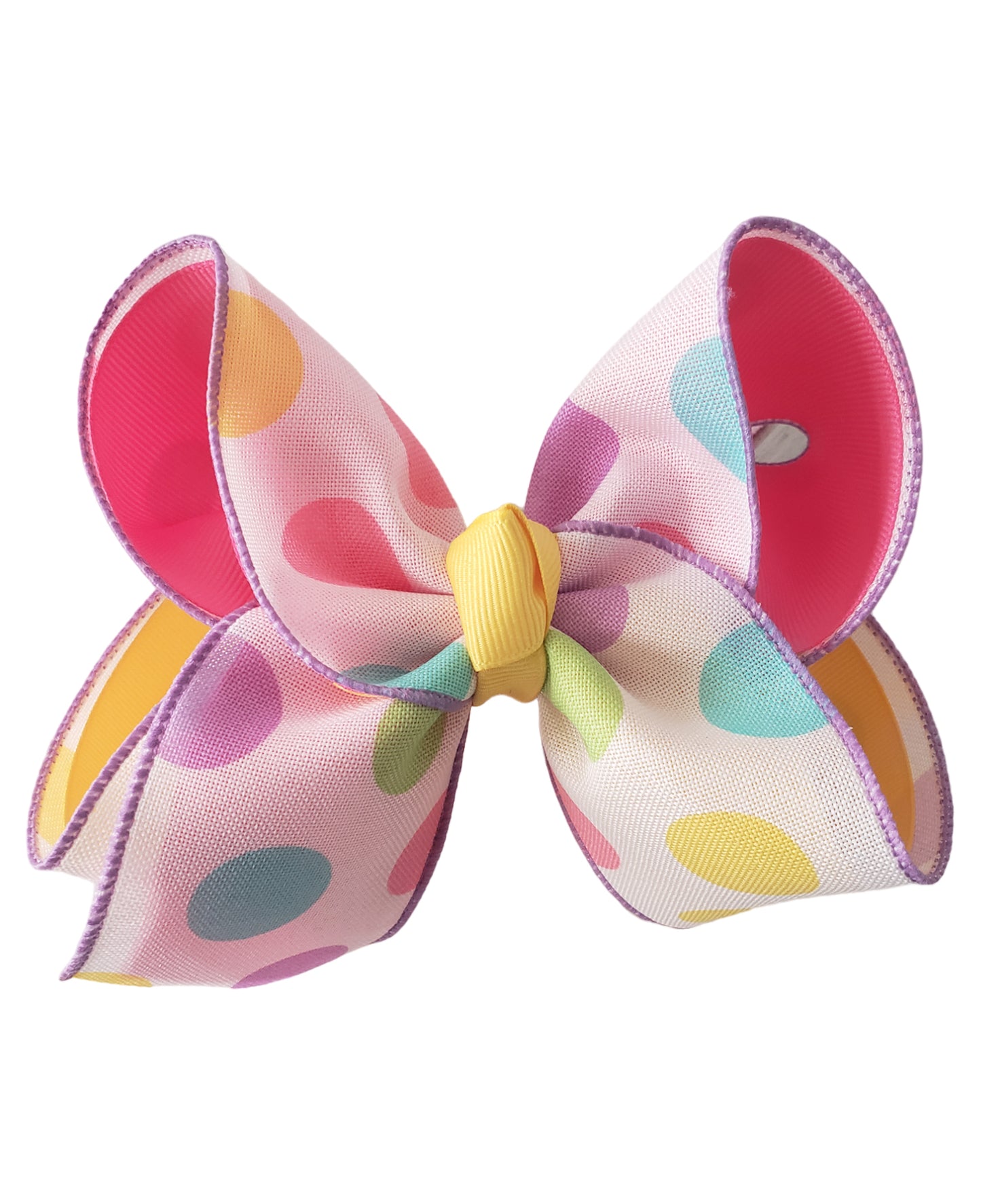 Pastel Polka Dot Hair Bow