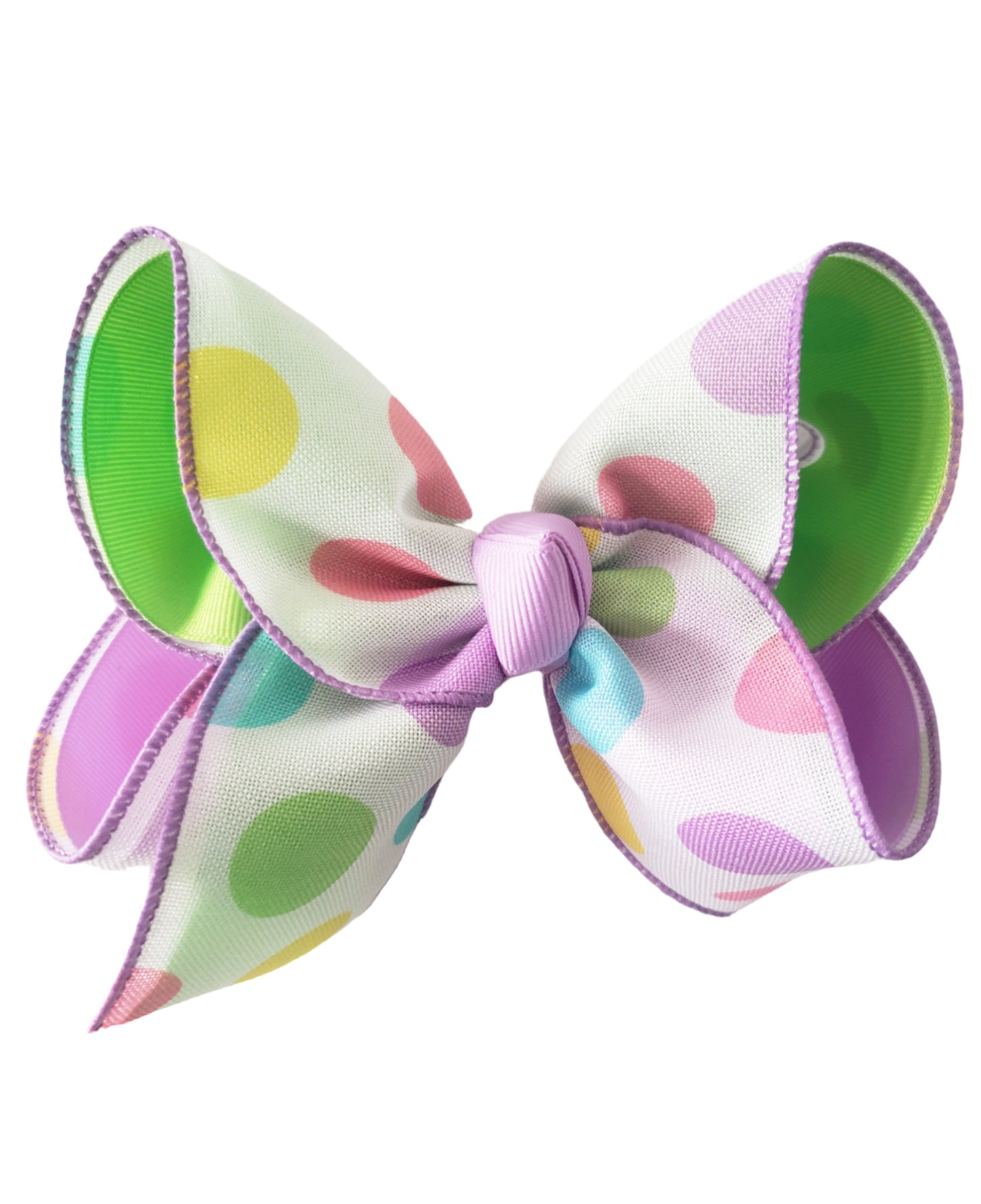 Pastel Polka Dot Hair Bow