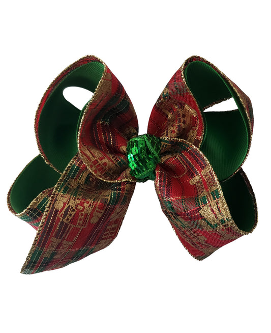 Nutcracker Christmas Hair Bow