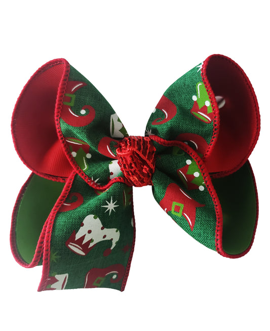 Christmas Elf Hair Bow