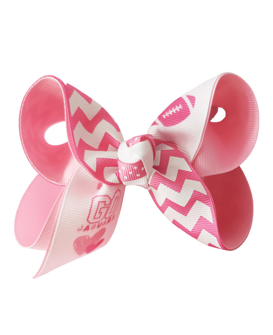 Pink Southern Jaguars Hair Bow