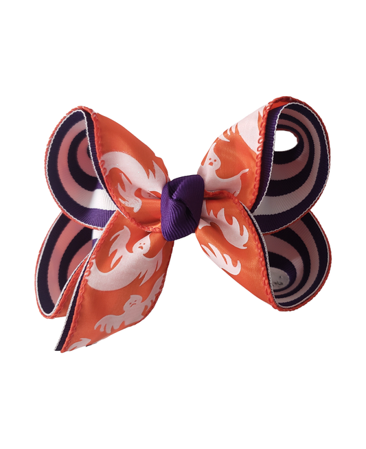 Ghost Stripe Hair Bow