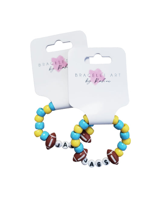 Jaguars Football Bracelet