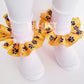 Paw Print Ruffled Socks