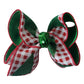 Plaid Christmas Tree Hair Bow