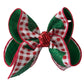 Plaid Christmas Tree Hair Bow