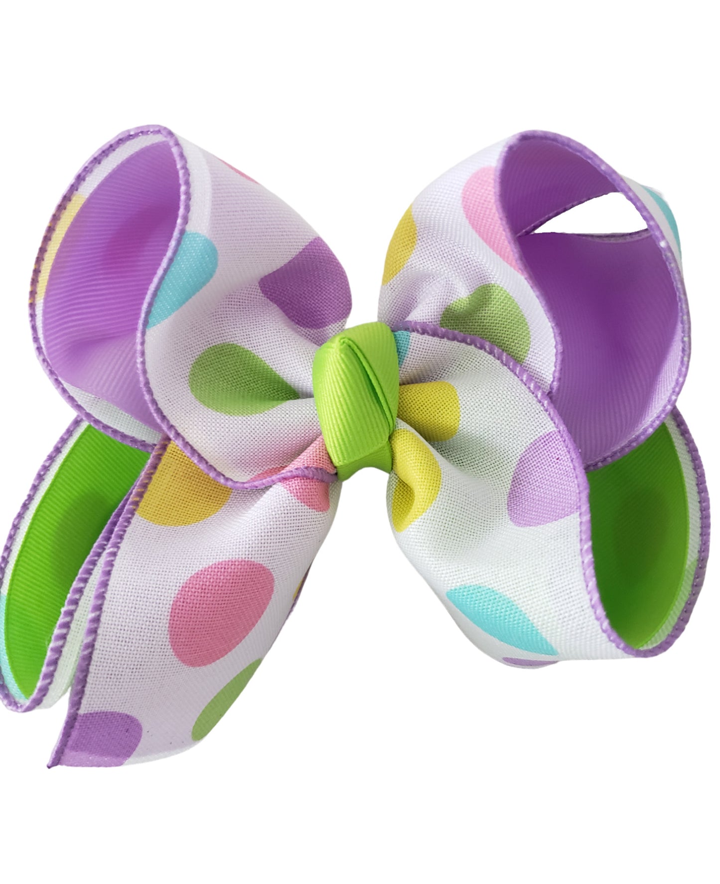 Pastel Polka Dot Hair Bow