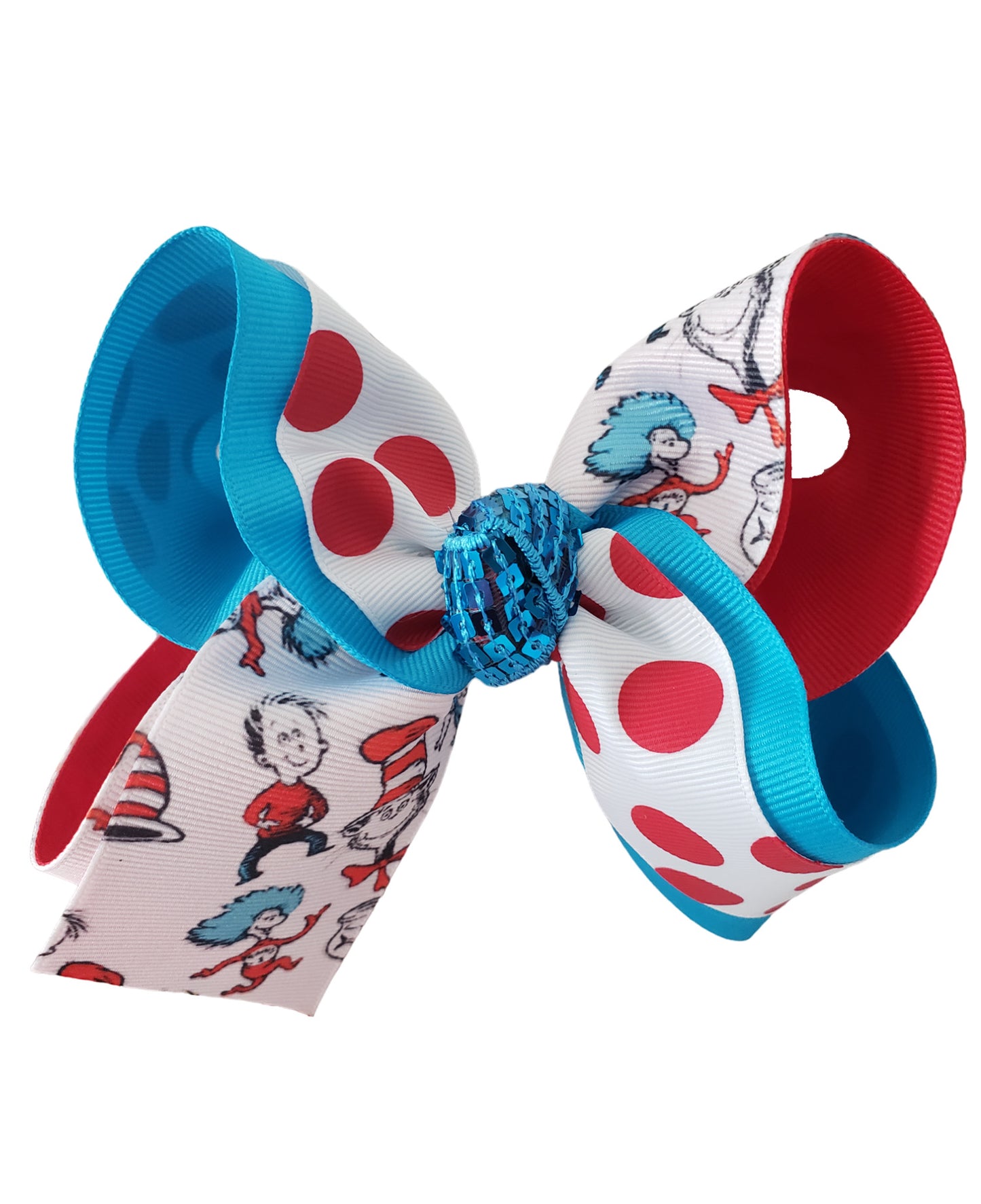 Read Across America Day Hair Bow