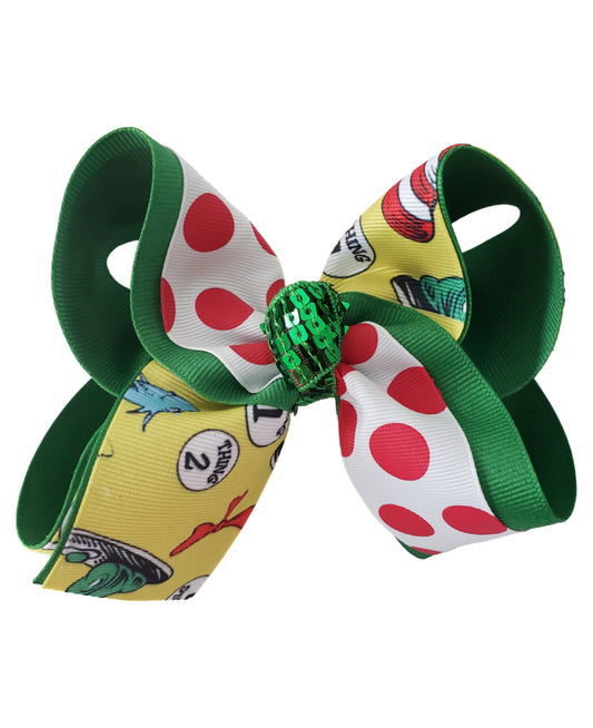 Read Across America Day Hair Bow