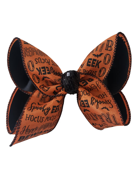 Halloween Subway Art Hair Bow