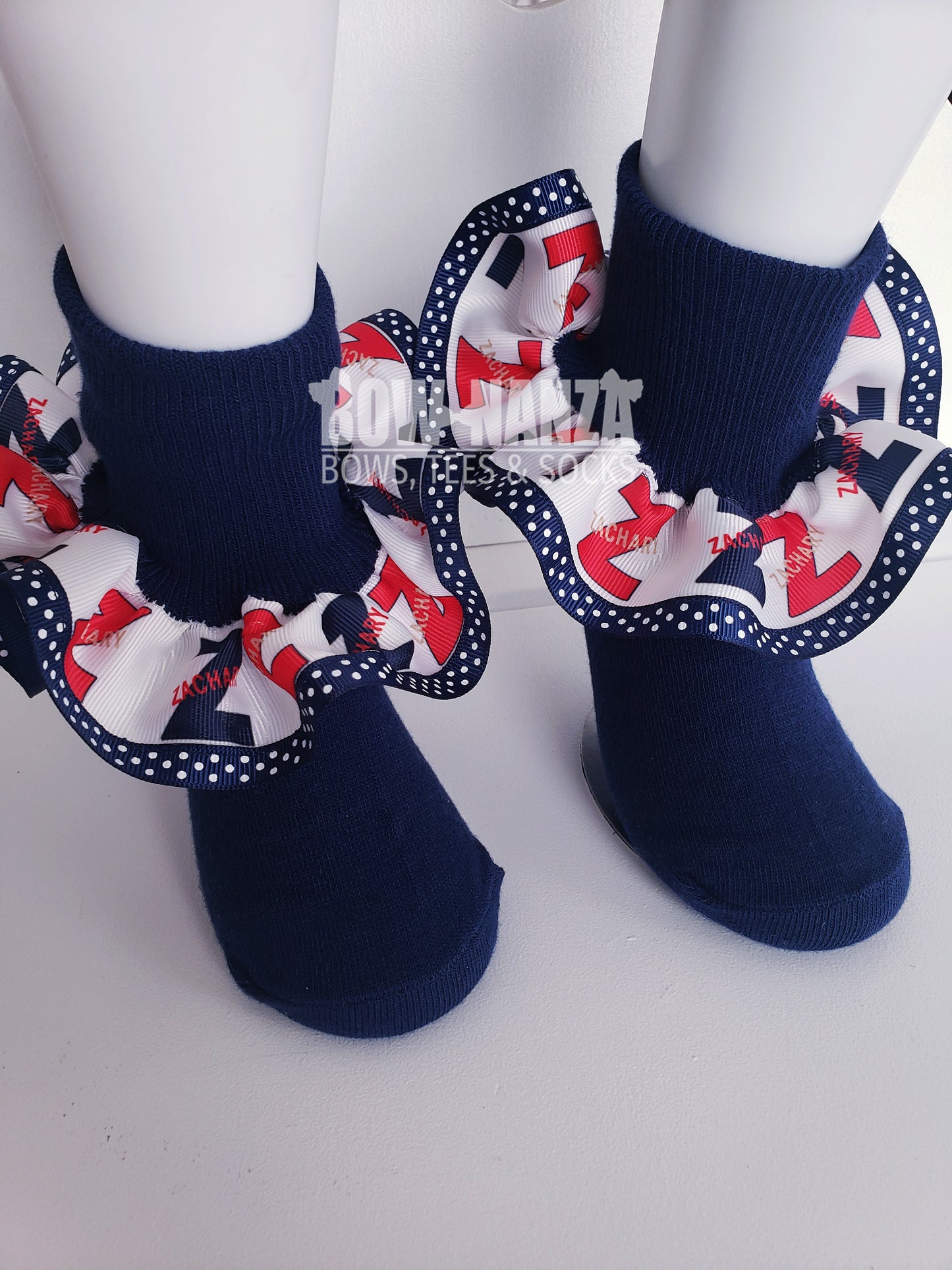 Zachary Logo Ruffled Socks